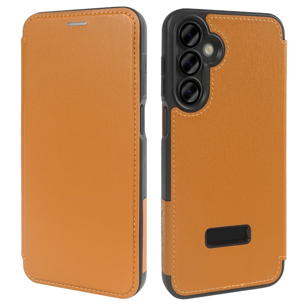 

Магнитный чехол для Samsung Galaxy A16 5G/A16 4G, Экологичный кожаный чехол для телефона из RPET, сертифицированный GRS Orange