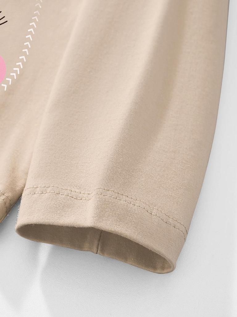 2025 Herbst/Winter Mädchen Strick Langarm Teddybär Cartoon Oberteil