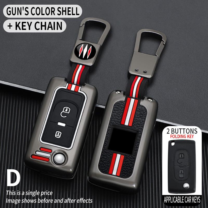 

Zinc Alloy Car Key Case For Peugeot Partner Tepee 207 307 308 407 For Citroen C-Crosser C3 C4 Picasso Berlingo Accessories