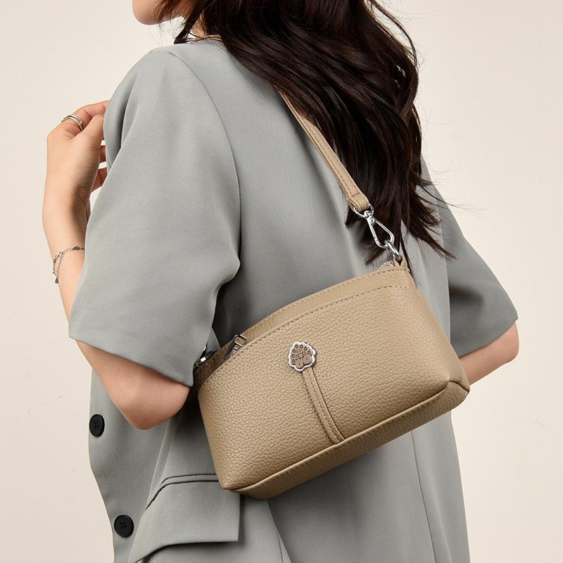New Women'S Shoulder Purse Bag Fashion Atmosphere Crossbody Messenger Bag Women'S Small Mother Handbag Soft Leather Bags