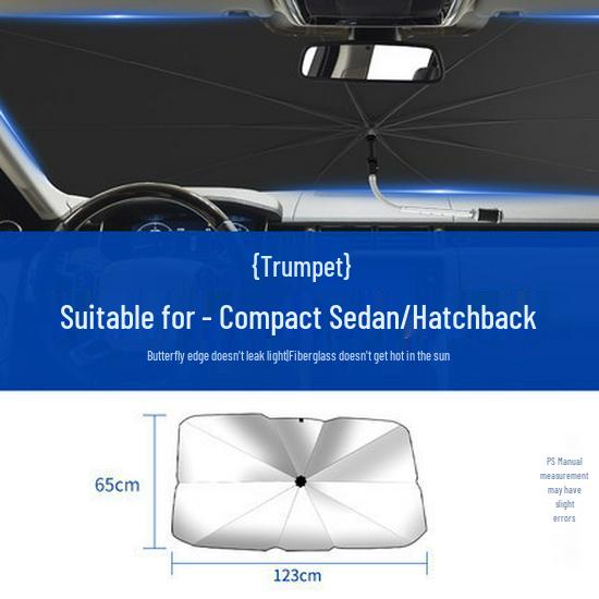 Car Windshield Sunshade Umbrella - Heat Insulation and Folding Cover