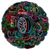 50PCS Neon Lights Racing Car Graffiti Stickers DIY Luggage Scooter Refrigerator Car Motorcycle Helmet Stationery Stickers