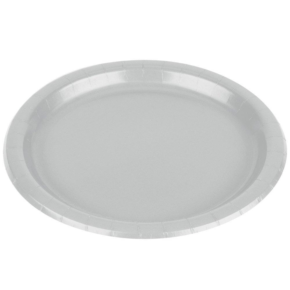 Amscan Paper Plain Disposable Plates (Pack of 8)