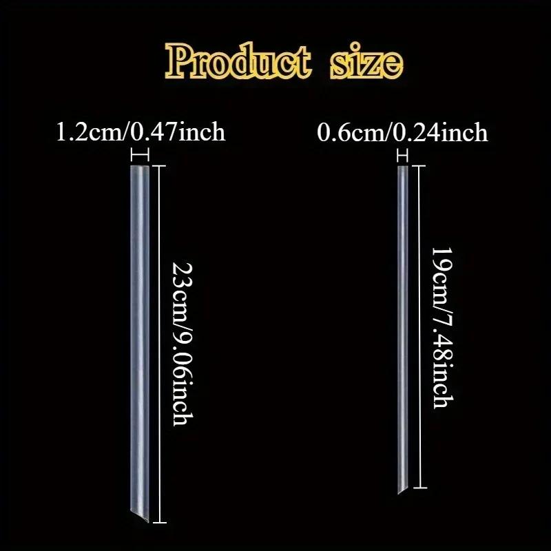 50/200PCS Transparent Straw Disposable Individually Plastic Straw Home Party Wedding Bar Tea with Milk Water Juice Coffee