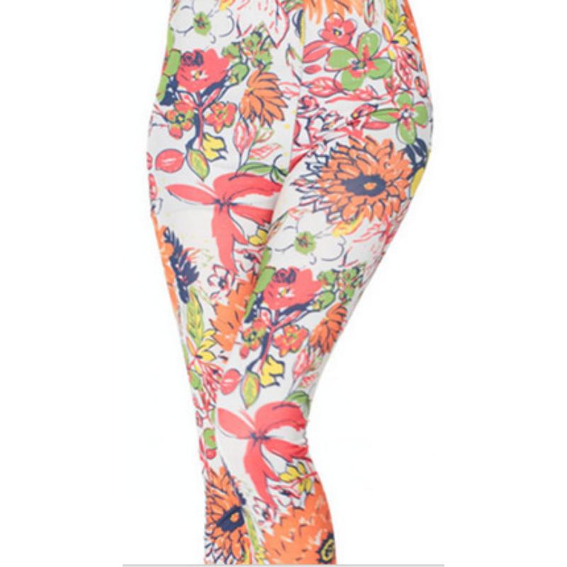 Floral Leggings High Waist Paisley Printed Legging For Women Highly Stretchable Fitness Tights Yoga Pants Workout Sportswear