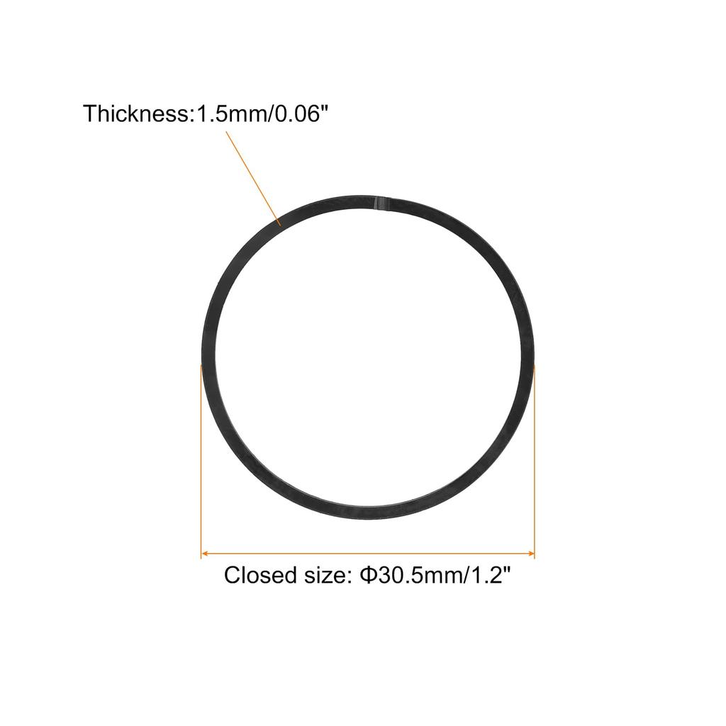 uxcell Piston Ring Set of 2 30.5mm X 1.5mm Standard Size Piston Ring Chainsaw Replacement Parts