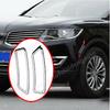 For Lincoln MKX 2016-2018 Chrome Front Wheel Fender Turn Signal Frame Cover Trim