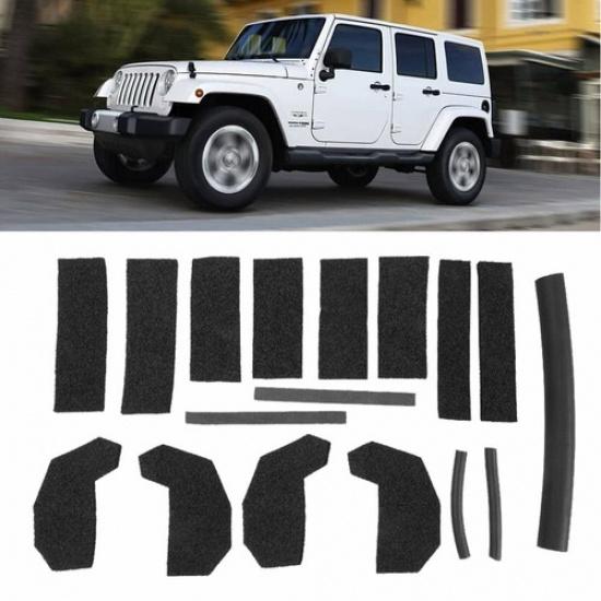 

Hard Top Seal Kit for 2007-2018 Jeep Wrangler JK 17-PACK Interior Accessories