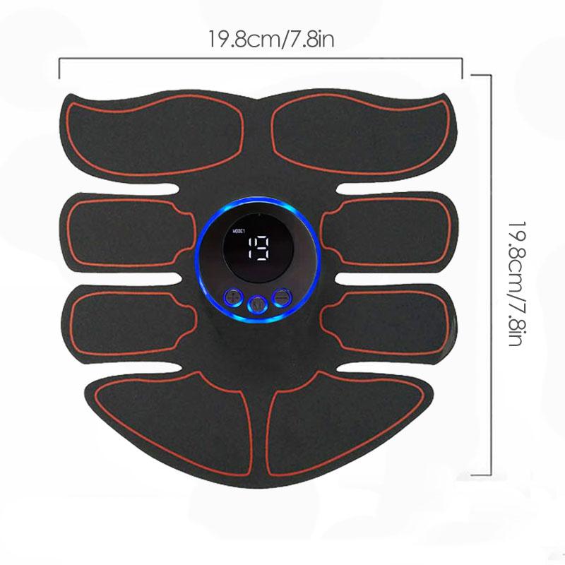 USB-Lade Bauchmuskelstimulator ABS Armtrainings-Pflaster Heim-Fitnessgeräte für Männer