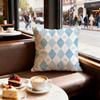 Argyle Cushion Cover Set of  Decorative Short Plush Pillow Covers for Sofa Soft  Cushion Case X Cm