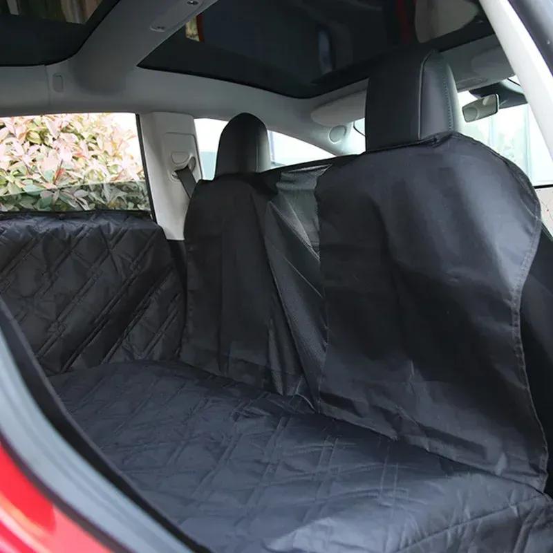 Rear Seat Pet Pad for Tesla Model 3 Y Cat Dog Cushion Travel Waterproof Protective Mat Fully Covered Car Interior Accessories