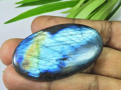 30X45MM  Blue Labradorite Oval Shape Cabochon Loose Natural Gemstone 115Cts. SK-3895