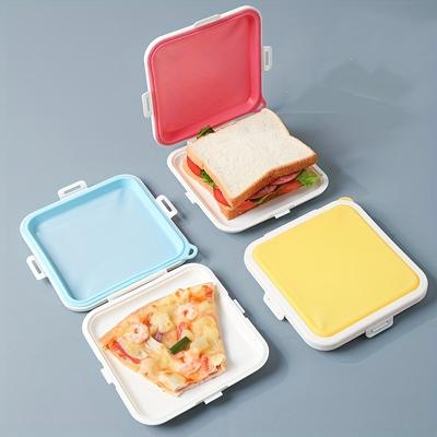 Büyük Kapasiteli Plastik Sandviç Öğle Yemeği Kutusu Kapaklı Açık Hava Piknikleri İçin Mükemmel Bento Kutusu Gıda Kabı