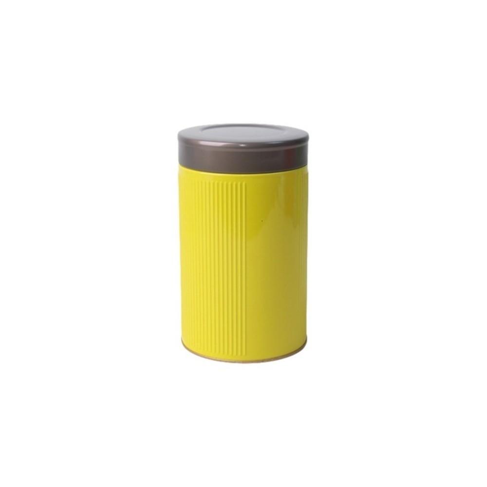 Circular Pattern Tea Storage Box Thickened Metal Storage Can Mini Tea Sealed Jar  Household Use