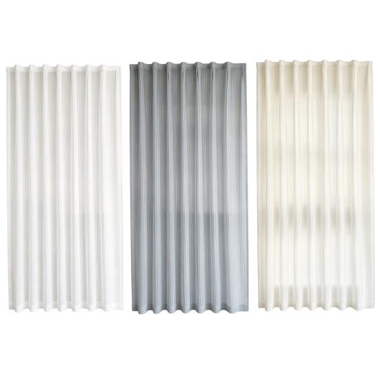 Kitchen Storage Cover Self Adhesive Closet Curtain, Sheer Door Privacy Drape, Light Filtering Easy Installation Drape Gauze Curtain with Hook-And-Loop