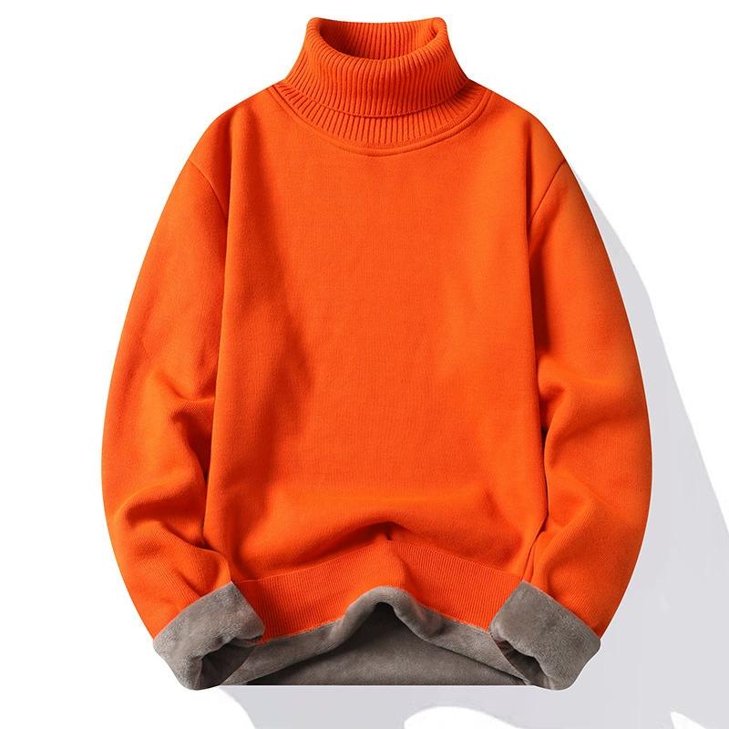 Autumn Winter Men's Turtleneck Sweater Men's Knitting Pullovers Rollneck Knitted Sweater Warm Men Jumper Slim Fit Casual Sweater