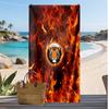 Hull City Voetbal Print Strandlaken, Groot Zacht Sneldrogend Handdoek voor Strand Kamperen Zwemmen