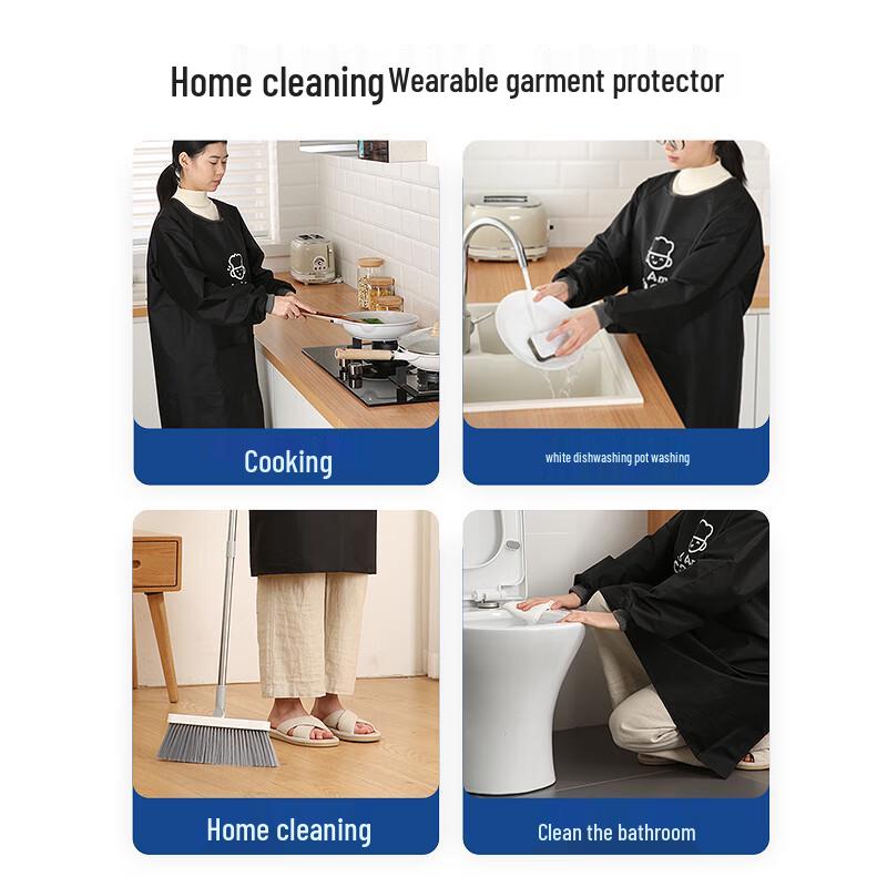 LYNN Waterproof Long-Sleeved Kitchen Apron