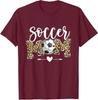 Soccer Mom Leopard Funny Soccer Mother's Day Unisex T-Shirt