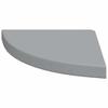 Corner Floating Shelves 2 pcs Grey 35 x 35 x 3.8 cm MDF