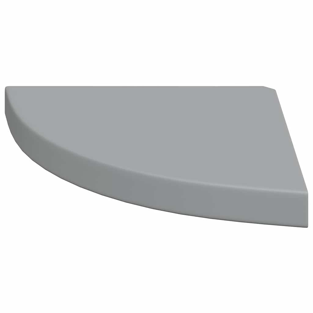 Corner Floating Shelves 2 pcs Grey 35 x 35 x 3.8 cm MDF