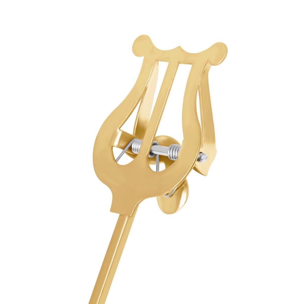 Tubas Marching Clamp-on Lyre Metal Plating Sheet Music Clip Tuba Marching Score Clip Musical Instrument Accssories