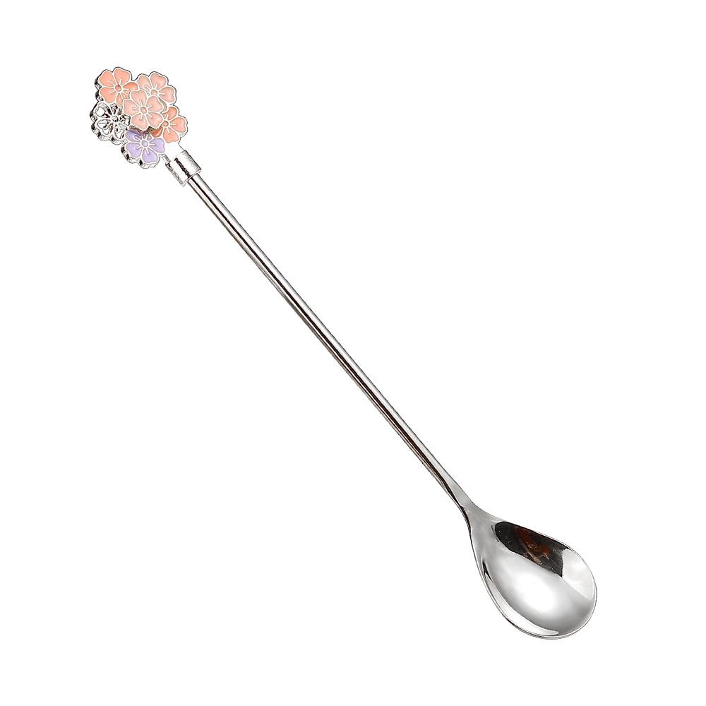 Cherry Blossom Stainless Steel Spoon - Coffee, Dessert, & Cocktail Use