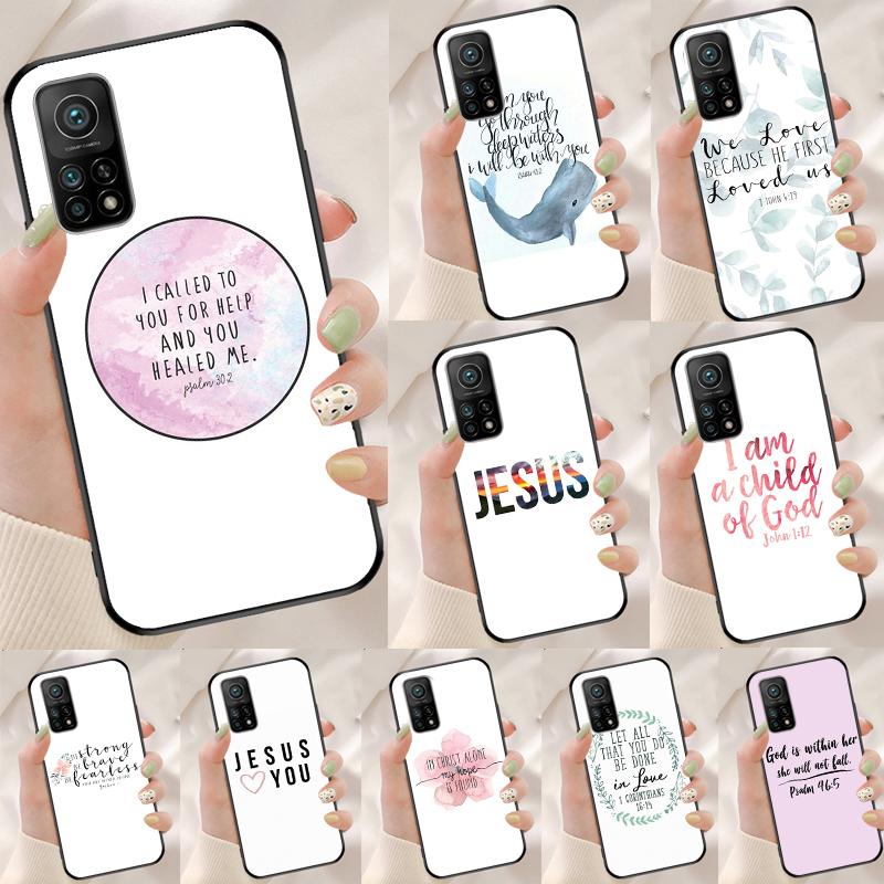 Bible Quotes Jesus God Cover For Xiaomi 14 Ultra 15 13 11T 12T 13T 14T Pro POCO X7 Pro X3 X5 X6 M6 F5 F6 Pro Case