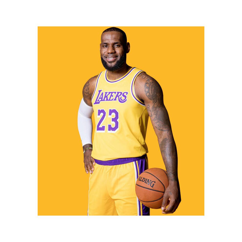 James Jersey No. 23 Lakers Children's Basketball Uniform Set