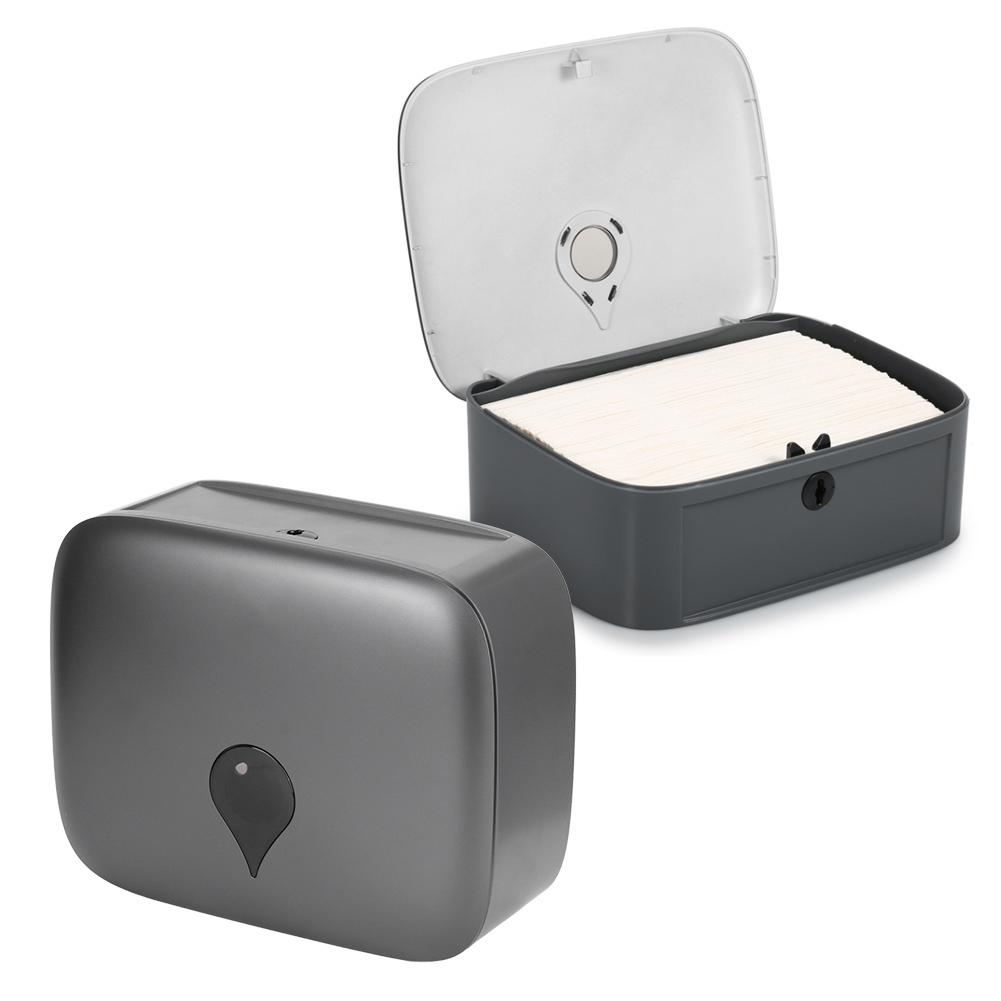 Nástěnný dávkovač papírových kapesníků Držák na toaletní papír Ručníky Kryt Úložný box na roli papíru pro domácnost