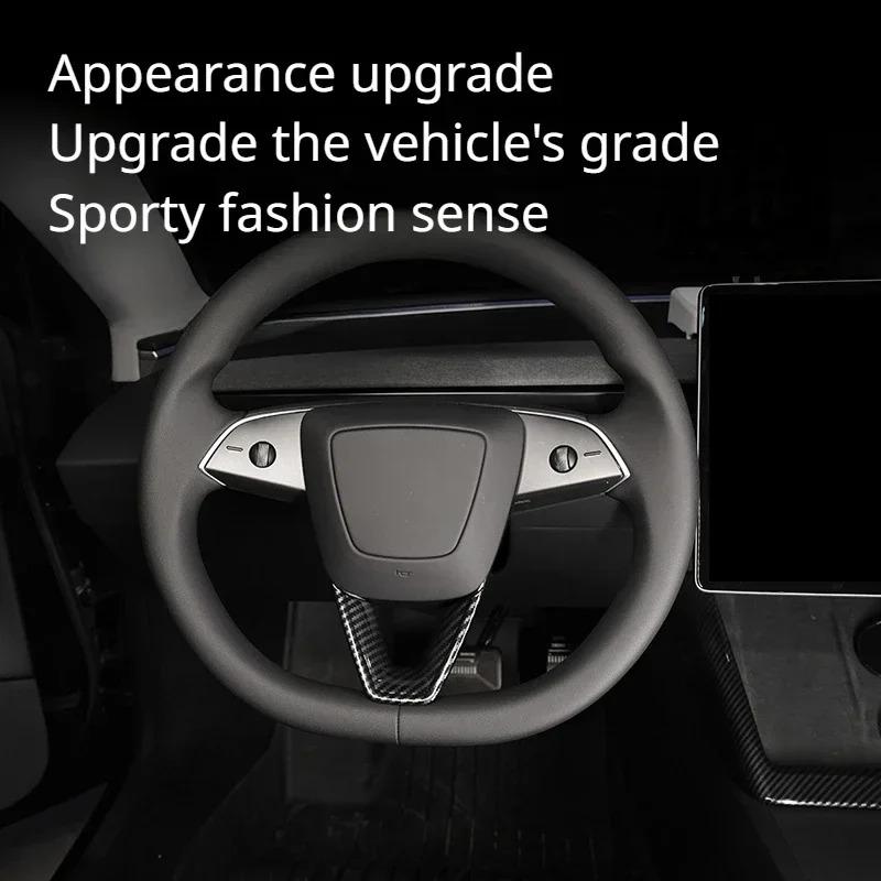 Steering Wheel Patch for Tesla Model 3+ Steering Wheel U-shaped Patch Protective Cover New Model Y/YL Juniper 2025 Accessories