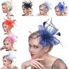 Feather Aliceband Fascinator Čelenka Svatby Ladies Day Race Royal Ascot