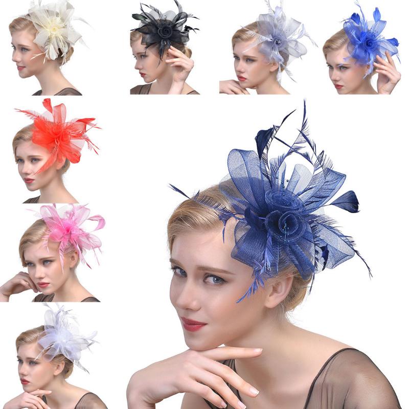 Feather Aliceband Fascinator Headband Weddings Ladies Day Race Royal Ascot