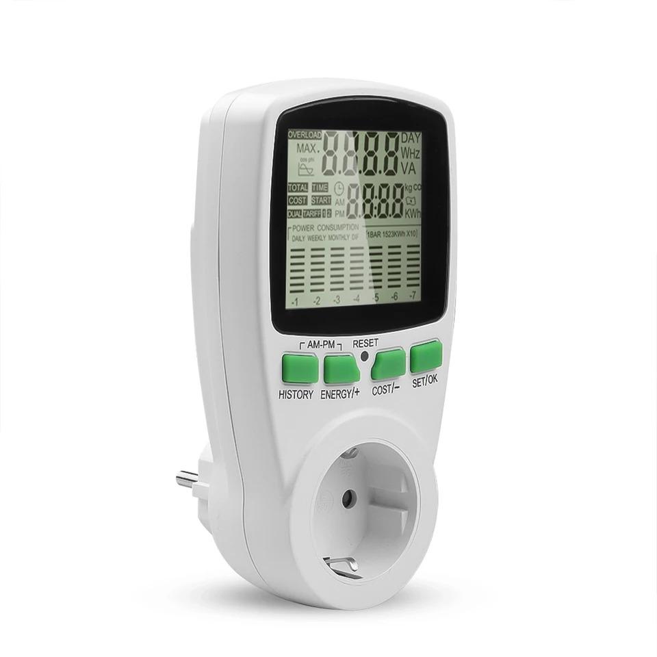 Electronic Energy Meter Measuring Outlet Socket Digital Wattmeter Power Voltage Wattmeter Power