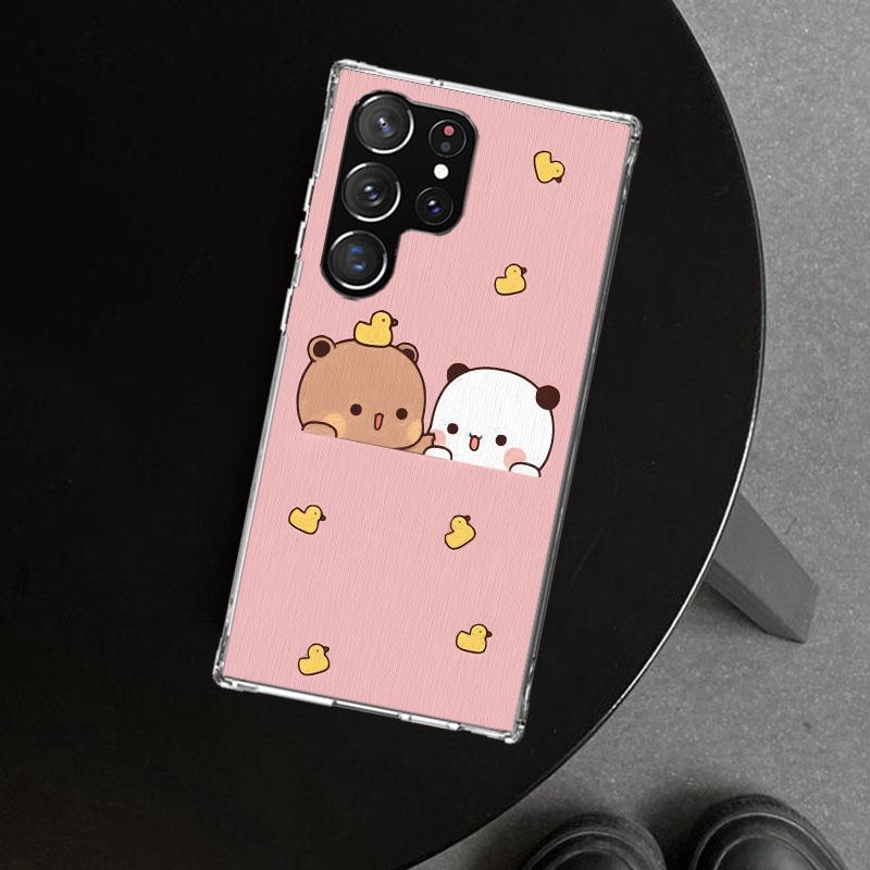 Cute Peach Goma Cat Phone Case Cover for Samsung Galaxy S26 S25 Edge S24 S23 Ultra S22 Plus S21 FE S20 + Art Customized Fundas G