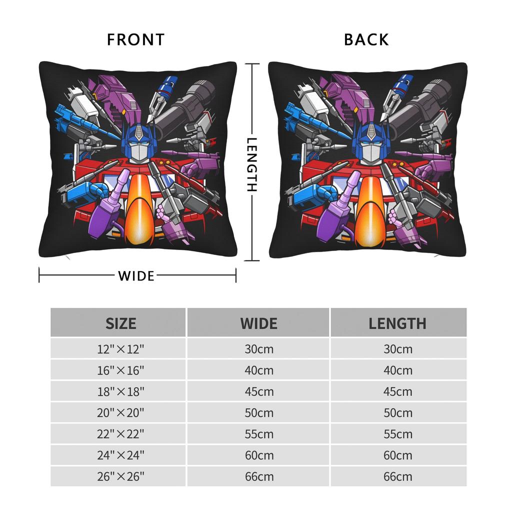 Super Robert Optimuss Primes Pillowcases Vintage Pillow Case For Sofa Car Home Decor Square Pillow Cover