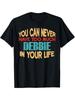 Lustiges Debbie Namenswitz T-Shirt Schwarz mit Buntem Debbie Schriftzug, Lässiges R