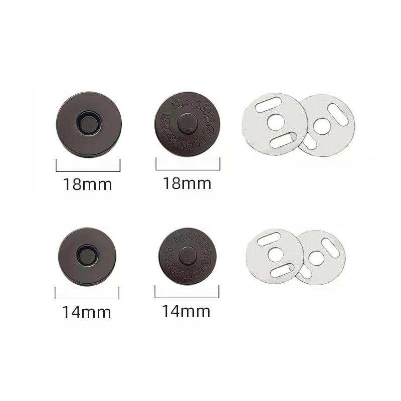 Magnetiske Trykknapper Låse 1 Sæt 14/18MM Nemme at Bruge Knapper til DIY Håndtaske Pung Nøglering Håndværks Zubehör