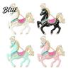 Zinc Alloy Brooch Enamel Pin Carousel Horse with Corrosion Resistant
