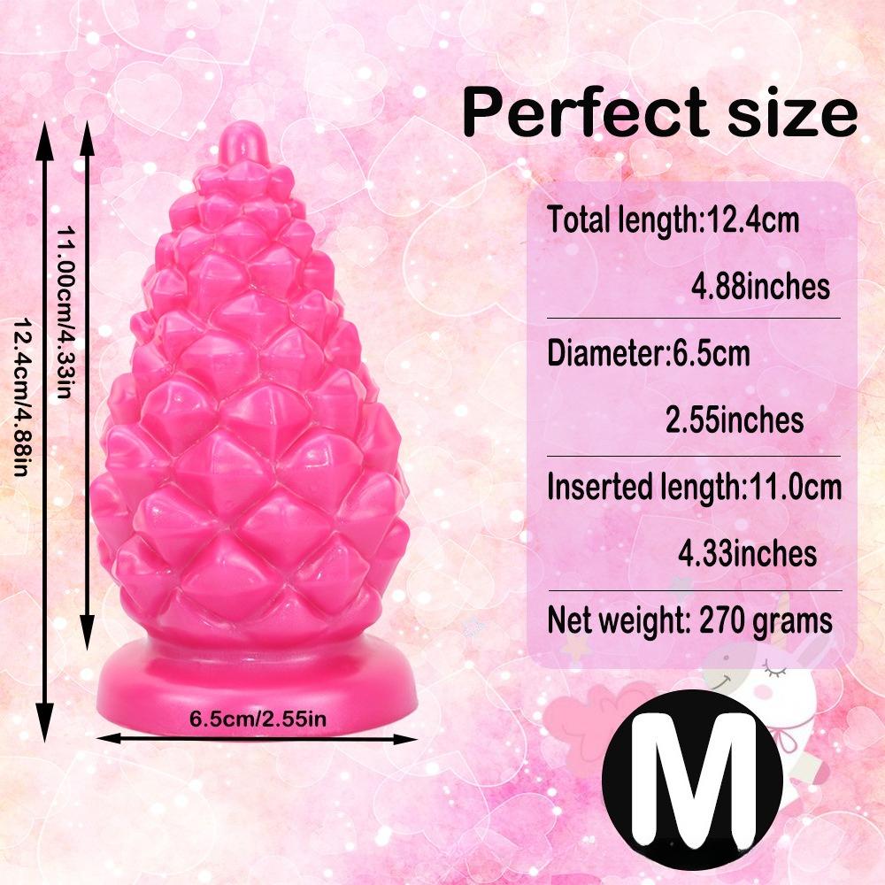 New Christmas Pinecone Anal Plug for Men and Women Liquid Silicone