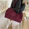 Suede Matte Retro Bag Women's Autumn and Winter New Large-capacity Commuter Tote Bag Handbag