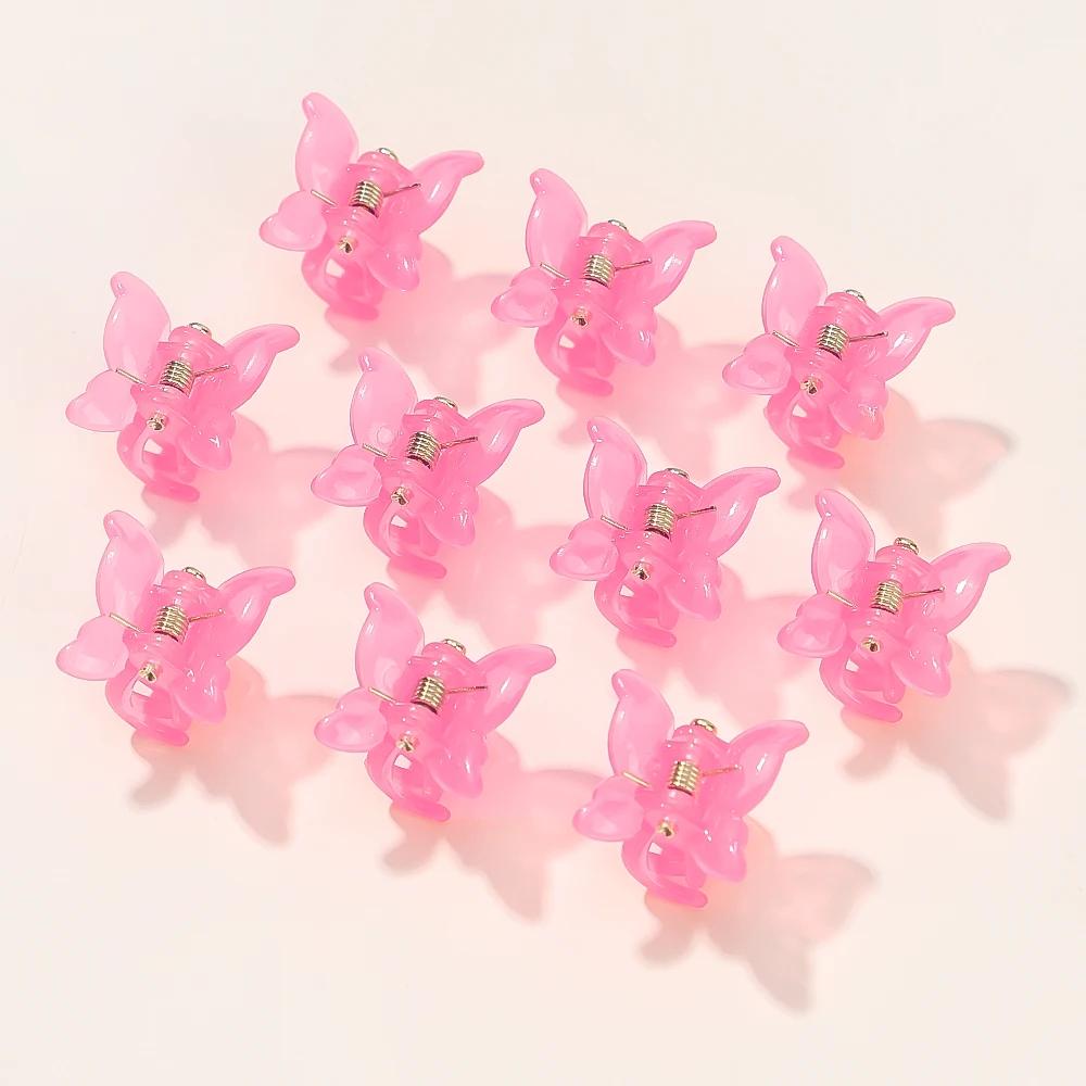 10/20/30Pcs New Colorful Butterfly Mini Hair Clip Claw Grip Barrettes Clamps Girls Hairpin Claw Clip Hair Styling Accessories