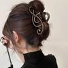Fashion Leopard Mobius Strip Shape Hair Claw Clip For Women Large Size Barrettes Musical Note Hairpin Ponytail Hair Accessories