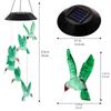 1pc Solar Light Hummingbird Wind Chimes Outdoor Decor Yard Decor For Christmas Gardening Gift Birthday Gift Halloween Decoration