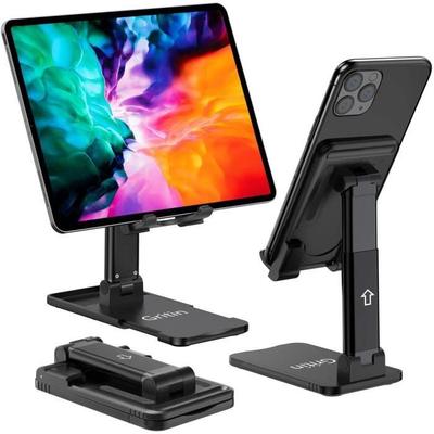 Phone/Tablet Stand, Adjustable Portable Desk Phone Stand Folding Dock Stand Table Holder for iPhone Se 2020/11