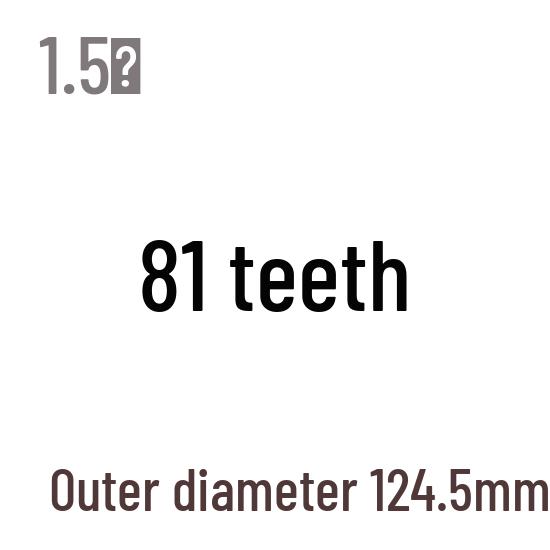 1,5M Modul Stirnrad, 13-120 Zähne, Stahl Zahnstange, 45 Stahl, Wärmebehandelt