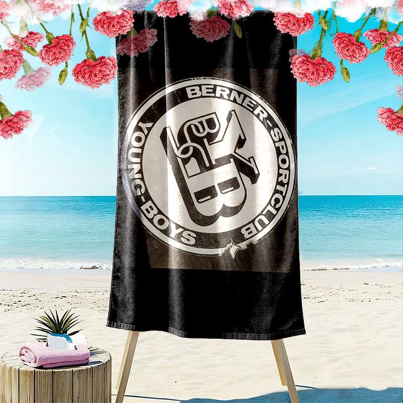 Young Boys Print Beach Towel, Large Soft Quick Dry Towel for Beach Camping Swimming