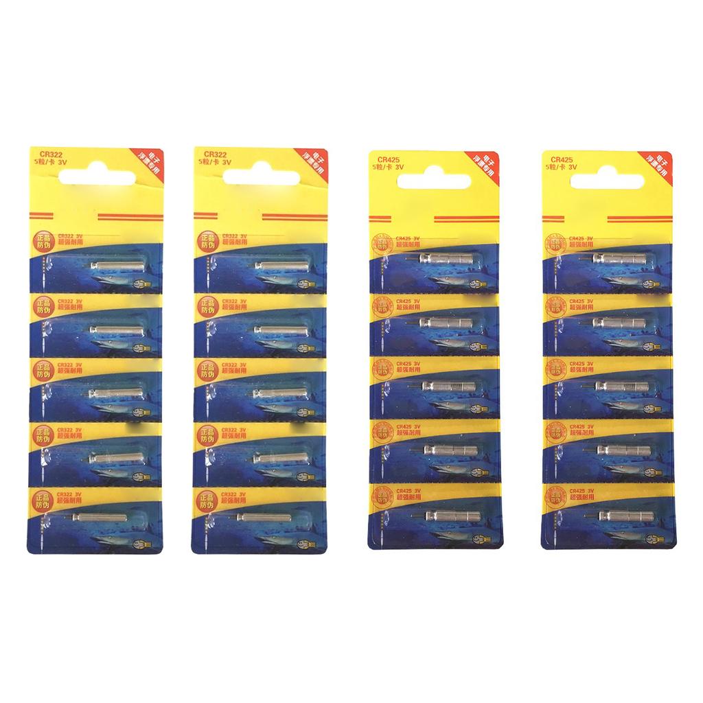 Long-lasting Power Battery CR322 CR425 Electronic Night Glow Button Battery for Fishing Enthusiasts & Tackle Shop Owners