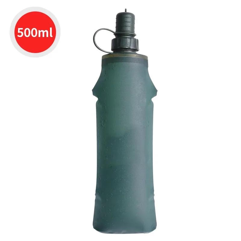 TPU Geländesport Outdoor Sport Formbare weiche Wasserflasche Faltbarer Wasserbeutel Trinkflasche Outdoor Wassereimer