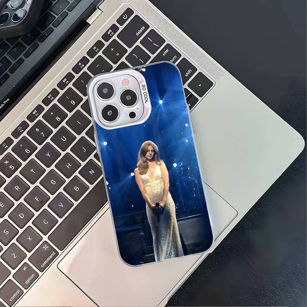 Singer L-Lana Del Rey Phone Case For iPhone 16,15,14,13,12,11,Pro,XS,Max,Plus,Mini,SE4,E White Matte Shockproof Cover